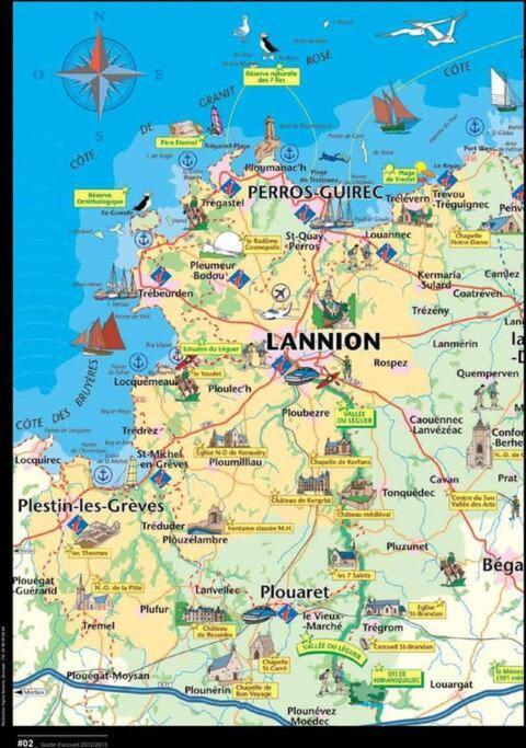 Maison Lannion Historique - Cote De Granit Rose Esterno foto
